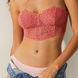 NWOT Free people Madi Lace Bustier soze M